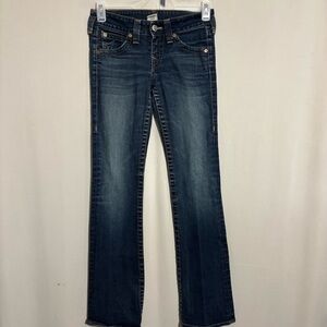 True Religion Becky Youth Jeans Boot Cut Flare Leg size 27 made in USA